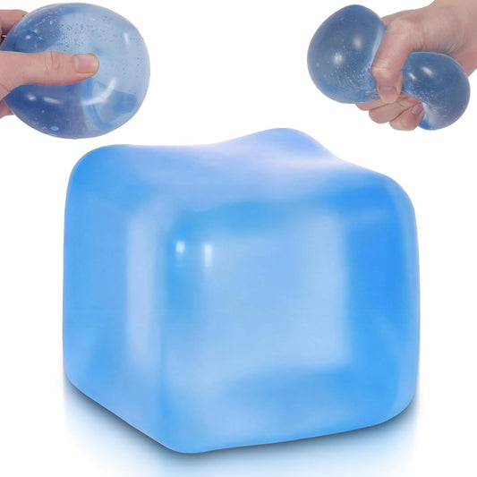 Large Ice Cube Squishy Toy 7cm (2.76Inch), Big Slow Rising Squishies for Sensory Play, Perfect Stress Relief V1259-DP01-I-00037