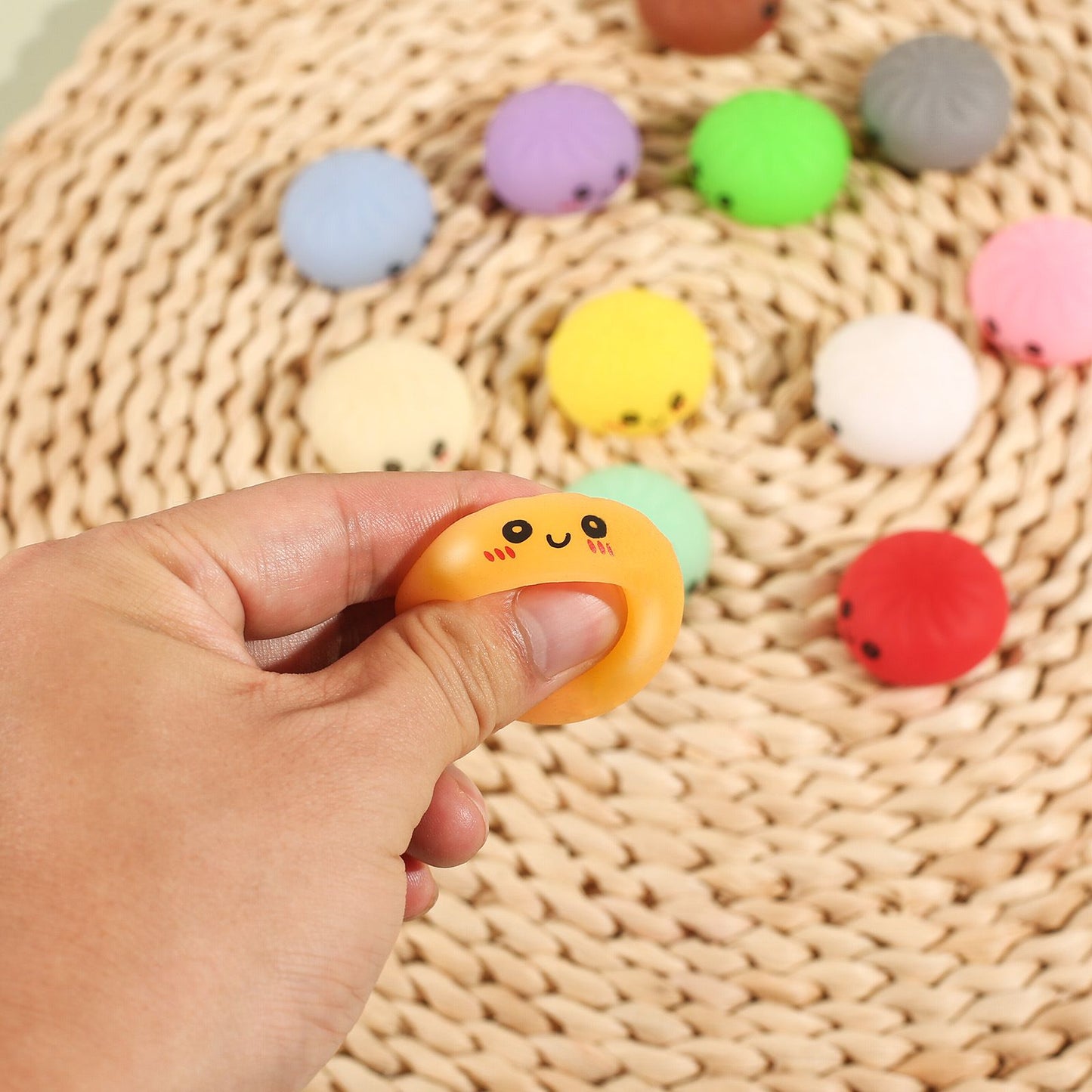 Fidget Squishy Stress Relief Toy - Mystery Dumpling Squishy Calendar Blind Box - Adult Decompression Squeeze Toy - GJ855