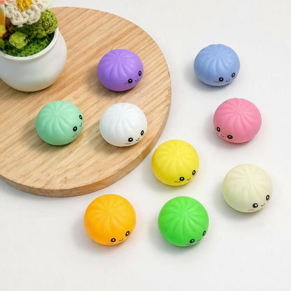 Fidget Squishy Stress Relief Toy 9-Grid Blind Box - Mystery Dumpling Squishy Calendar - Adult Decompression Squeeze Toy - GJ862-005