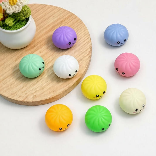 Fidget Squishy Stress Relief Toy 9-Grid Blind Box - Mystery Dumpling Squishy Calendar - Adult Decompression Squeeze Toy - GJ862-007
