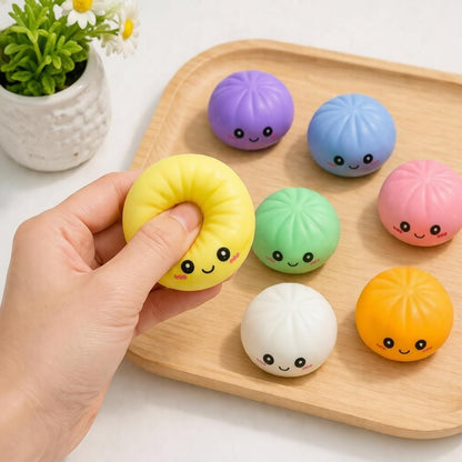 Fidget Squishy Stress Relief Toy 9-Grid Blind Box - Mystery Dumpling Squishy Calendar - Adult Decompression Squeeze Toy - GJ863-005