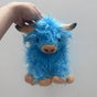 Blue Highland Cattle Chalk Bag Rock Climbing Equipment V1261-BLUEHIGHLANDCATTLE001