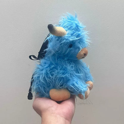 Blue Highland Cattle Chalk Bag Rock Climbing Equipment V1261-BLUEHIGHLANDCATTLE001