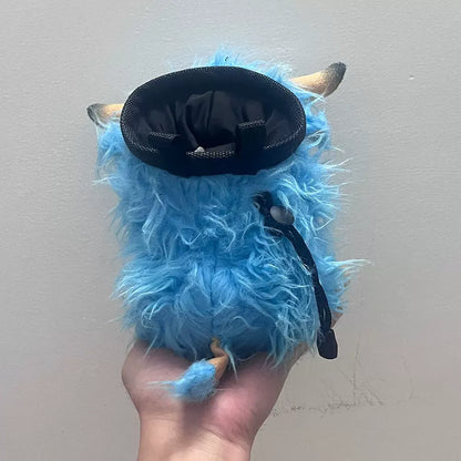 Blue Highland Cattle Chalk Bag Rock Climbing Equipment V1261-BLUEHIGHLANDCATTLE001