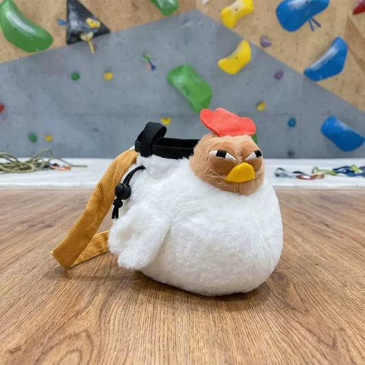 Fur Chicken Chalk Bag Rock Climbing Chalk Bag Suitable Bouldering Gym Indoor & Outdoor Climbing with V1261-FURCHICKEN001