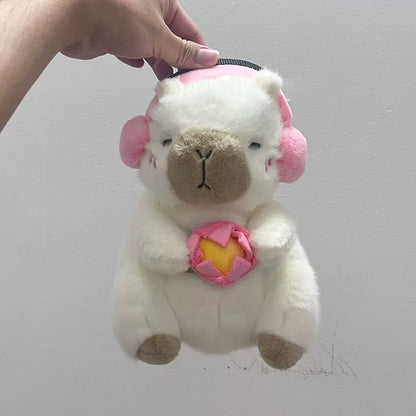 White Earphone Capybara Chalk Bag Rock Climbing Chalk Bag V1261-SNORLAX001