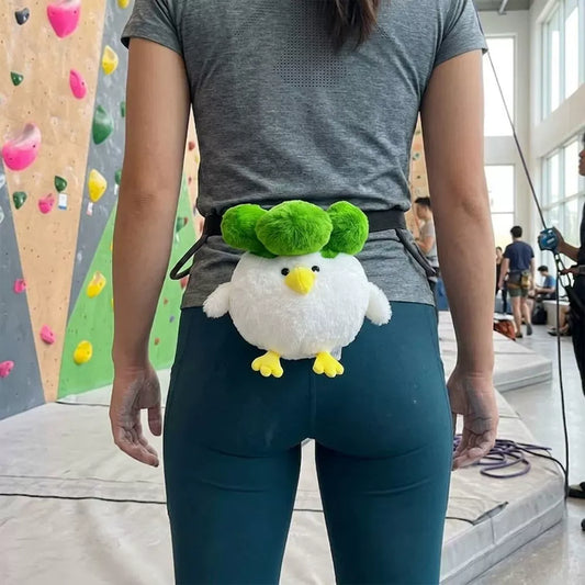 Vegetable Chicken Chalk Bag Rock Climbing Chalk Bag Suitable Bouldering Gym Indoor & Outdoor Climbing with V1261-VEGETABLECHICKEN001