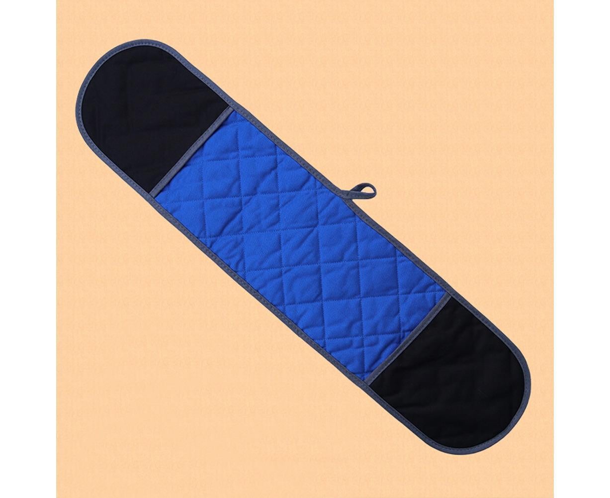 Double-ended Heat Resistant Cotton Mitt Oven Padded Kitchen Baking Glove Tool-Blue V1263-JX-1000