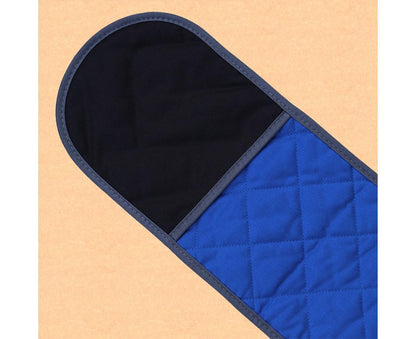 Double-ended Heat Resistant Cotton Mitt Oven Padded Kitchen Baking Glove Tool-Blue V1263-JX-1000