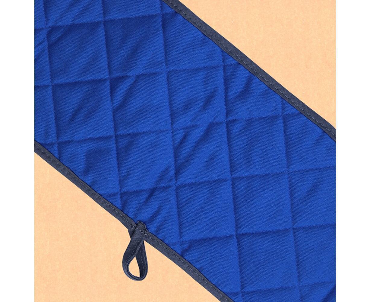 Double-ended Heat Resistant Cotton Mitt Oven Padded Kitchen Baking Glove Tool-Blue V1263-JX-1000