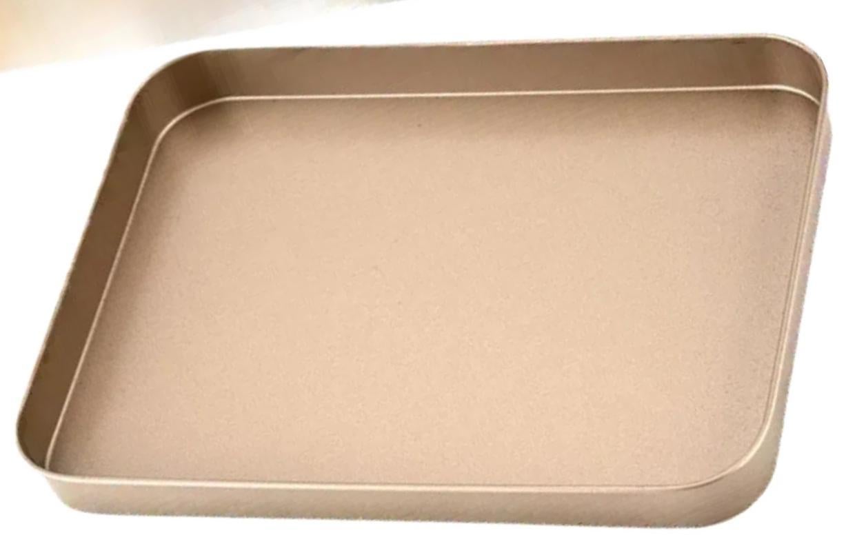 Non-stick Rectangular Cake Pan Baking Oven Tray Dish Mold Bakeware Kitchen Tool-Golden V1263-JX-1001