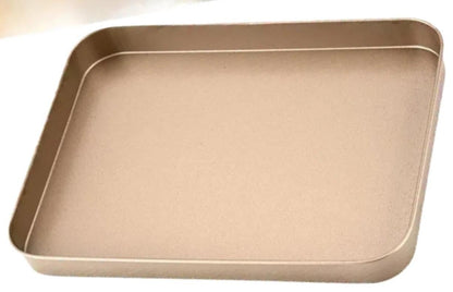 Non-stick Rectangular Cake Pan Baking Oven Tray Dish Mold Bakeware Kitchen Tool-Golden V1263-JX-1001
