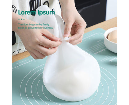 Kneading Dough Bag Food Grade Non-stick Silicone Non-deformation Flour Mixing Bag Baking Tool-L V1263-JX-1002