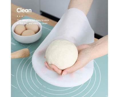 Kneading Dough Bag Food Grade Non-stick Silicone Non-deformation Flour Mixing Bag Baking Tool-L V1263-JX-1002