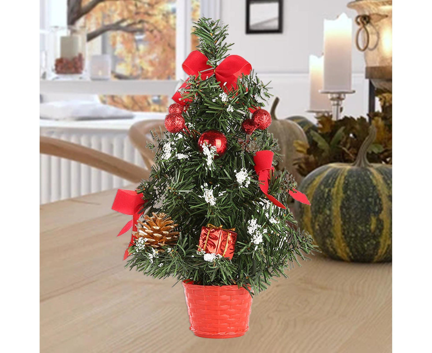 30cm Mini Christmas Tree Artificial Christmas Tree-Red V1263-JX-1004