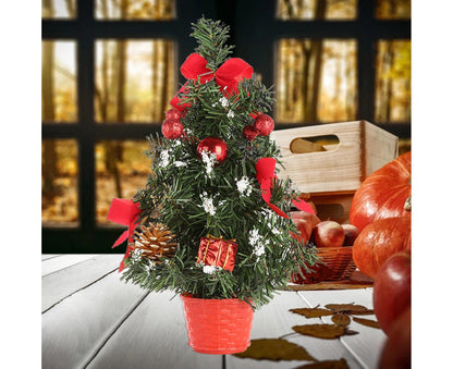 30cm Mini Christmas Tree Artificial Christmas Tree-Red V1263-JX-1004