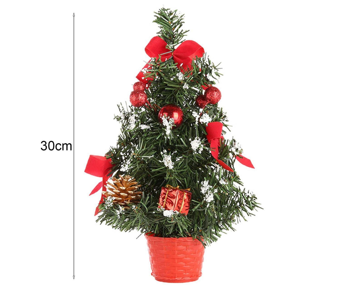 30cm Mini Christmas Tree Artificial Christmas Tree-Red V1263-JX-1004