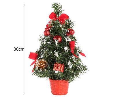 30cm Mini Christmas Tree Artificial Christmas Tree-Red V1263-JX-1004