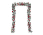 Christmas Artificial Wreath Red Bowknot Ribbon Garland-E V1263-JX-1006