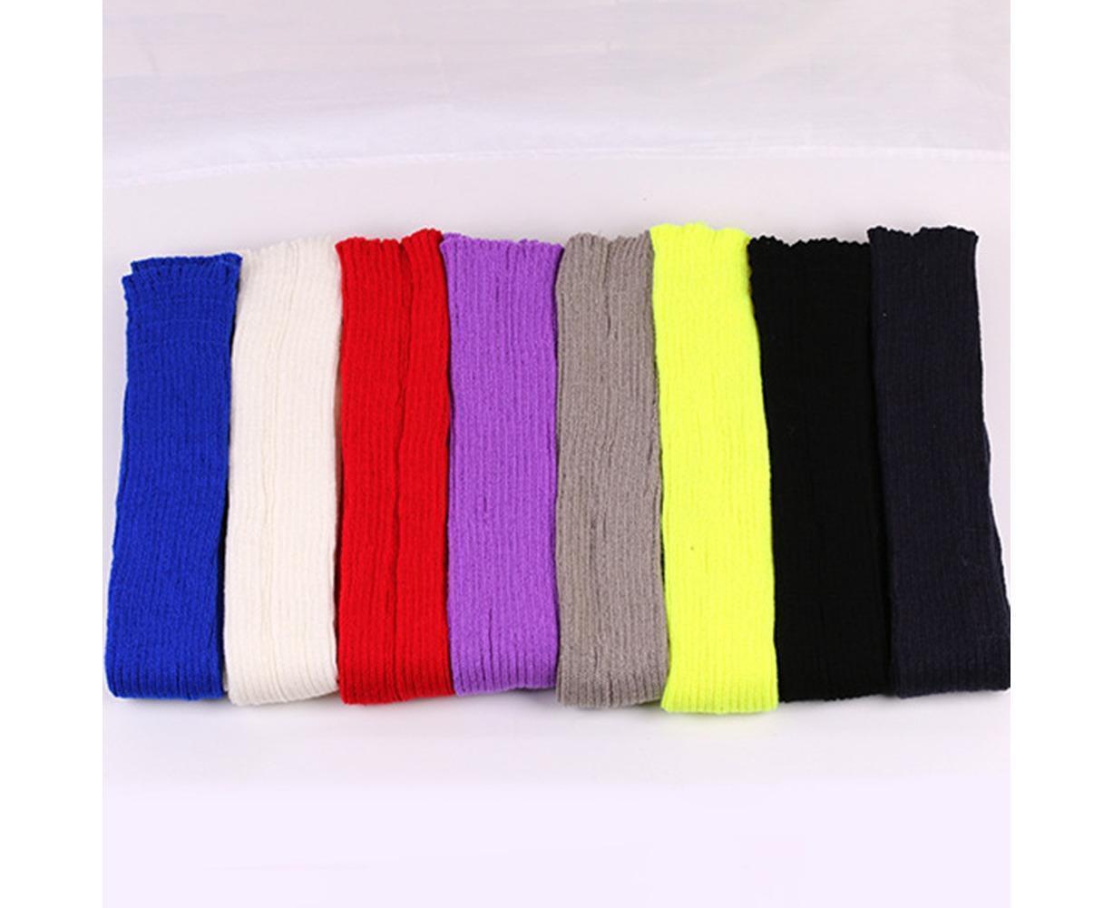 Women Elastic Solid Color Warm Thigh High Long Socks - Navy Blue V1263-JX-1009