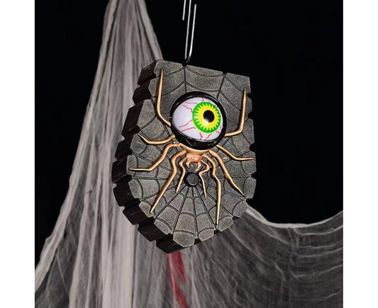 Halloween Doorbell Horror Realistic Big Eyeball Terrifying Vivid Spider Decorative Hanging Sounding V1263-JX-1023