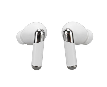 Language Translator Earbuds 144 Languages Noise Reduction Bluetooth 5.3 Wireless Smart Earphone White V1263-JX-103
