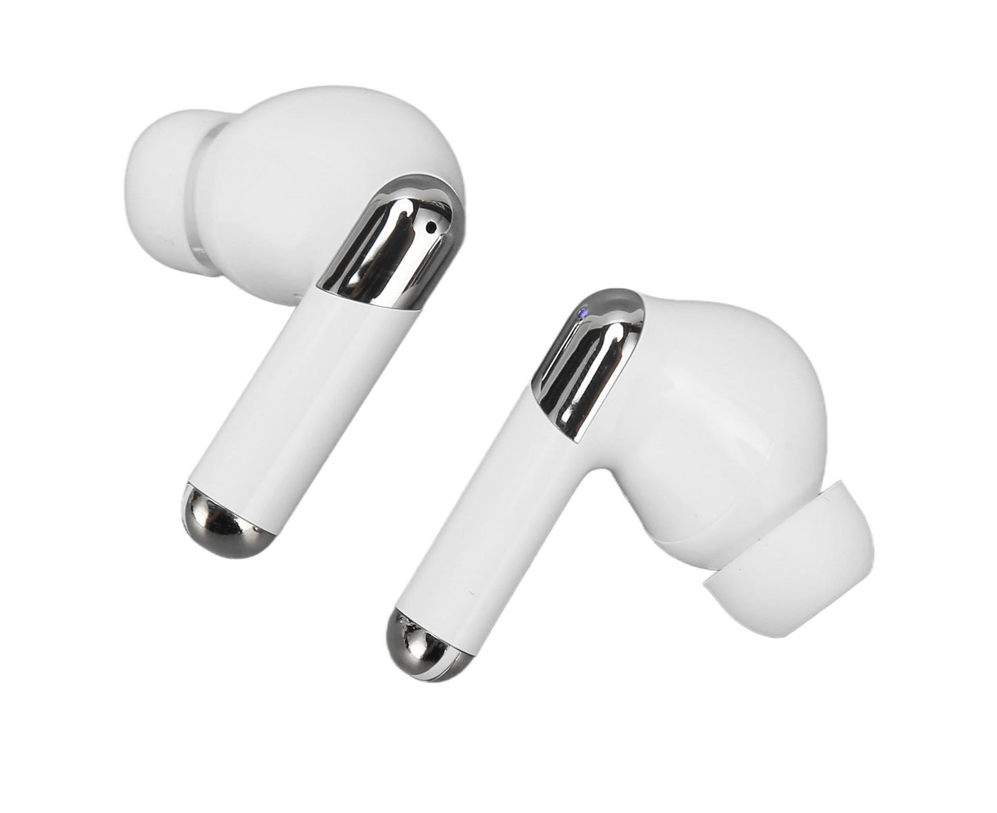 Language Translator Earbuds 144 Languages Noise Reduction Bluetooth 5.3 Wireless Smart Earphone White V1263-JX-103
