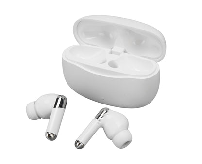 Language Translator Earbuds 144 Languages Noise Reduction Bluetooth 5.3 Wireless Smart Earphone White V1263-JX-103