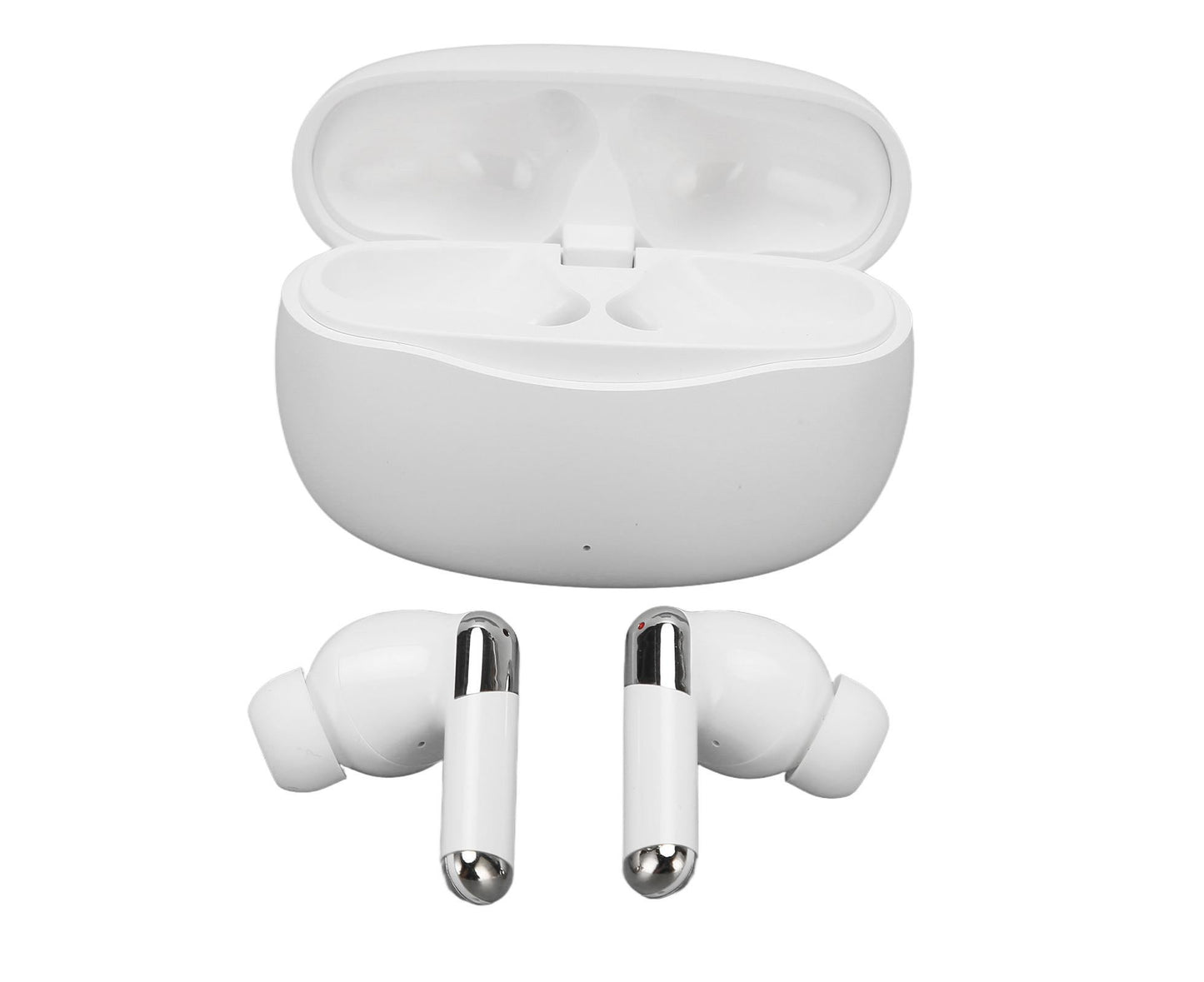 Language Translator Earbuds 144 Languages Noise Reduction Bluetooth 5.3 Wireless Smart Earphone White V1263-JX-103