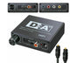 192KHz Digital Coaxial to Analog R/L RCA 3.5mm Jack HiFi Audio Converter Adapter V1263-JX-1034