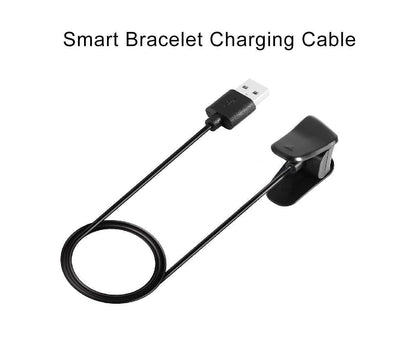 1m Smart Bracelet USB Charging Cable Clip-on Charger Cord for Vivosmart 4 V1263-JX-1035