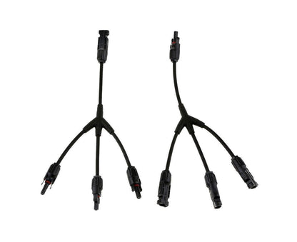 1Pair 3 Way Y Splitter Cable Plug Inline Solar PV Panel IP67 Connectors V1263-JX-1036
