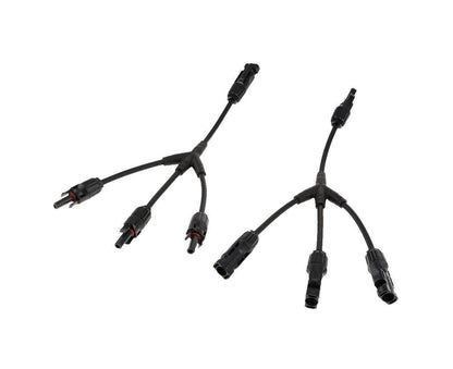 1Pair 3 Way Y Splitter Cable Plug Inline Solar PV Panel IP67 Connectors V1263-JX-1036