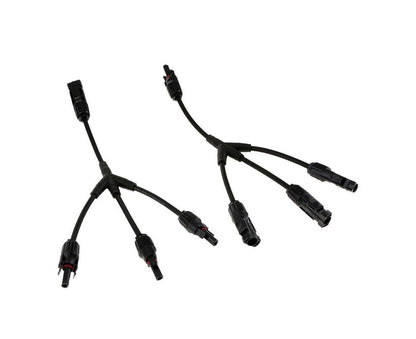 1Pair 3 Way Y Splitter Cable Plug Inline Solar PV Panel IP67 Connectors V1263-JX-1036