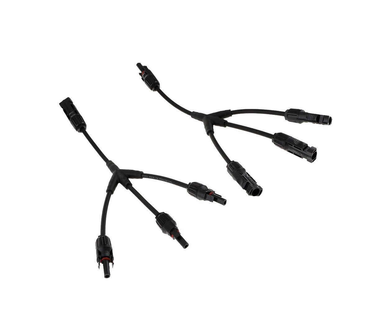 1Pair 3 Way Y Splitter Cable Plug Inline Solar PV Panel IP67 Connectors V1263-JX-1036