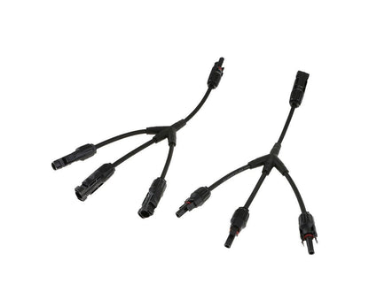 1Pair 3 Way Y Splitter Cable Plug Inline Solar PV Panel IP67 Connectors V1263-JX-1036