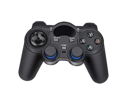 2.4G Wireless Gamepad with OTG Converter and Mobile Phone Holder for PS3 Phone Black V1263-JX-1040