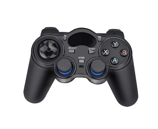 2.4G Wireless Gamepad with OTG Converter and Mobile Phone Holder for PS3 Phone Black V1263-JX-1040