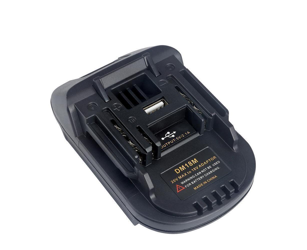 20V to 18V Lithium Battery Adapter Converter with USB Port for MAKITA V1263-JX-1041