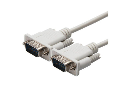 2Pcs 1.5/3/5m RS232 DB9 9Pin Serial Male to Male COM Port Data Converter Cable V1263-JX-1042