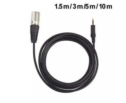 3.5mm Stereo Jack Plug to 3 Pin XLR Male Microphone Audio Cable Cord Adapter V1263-JX-1048