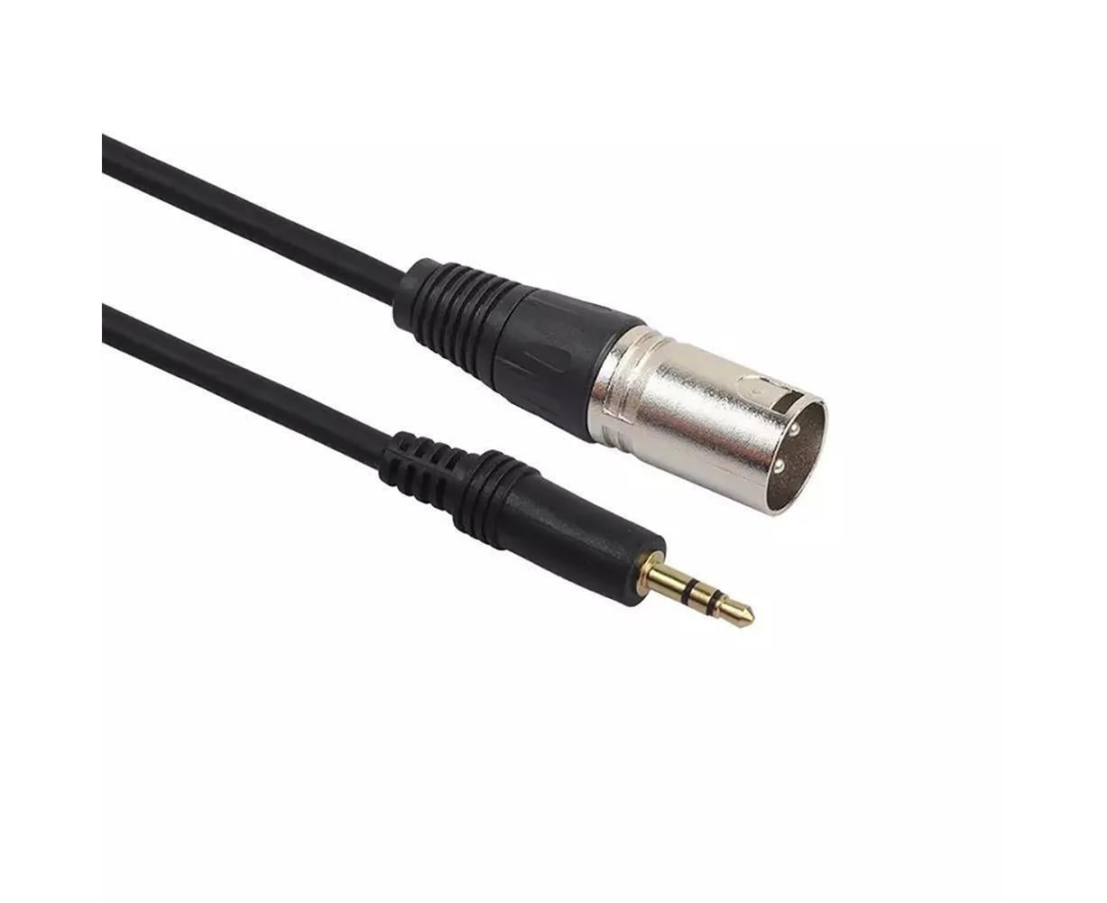 3.5mm Stereo Jack Plug to 3 Pin XLR Male Microphone Audio Cable Cord Adapter V1263-JX-1048