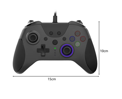 AG110 Game Joystick Vibration Ergonomic Design No Delay Wired Connection Non-slip Game Control Sensitive USB V1263-JX-1057