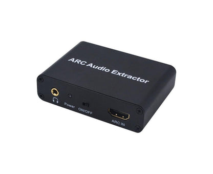 ARC to Audio Adapter Extractor HDMI-compatible Optical Fiber Coaxial 3.5mm Output Converter Black V1263-JX-1058