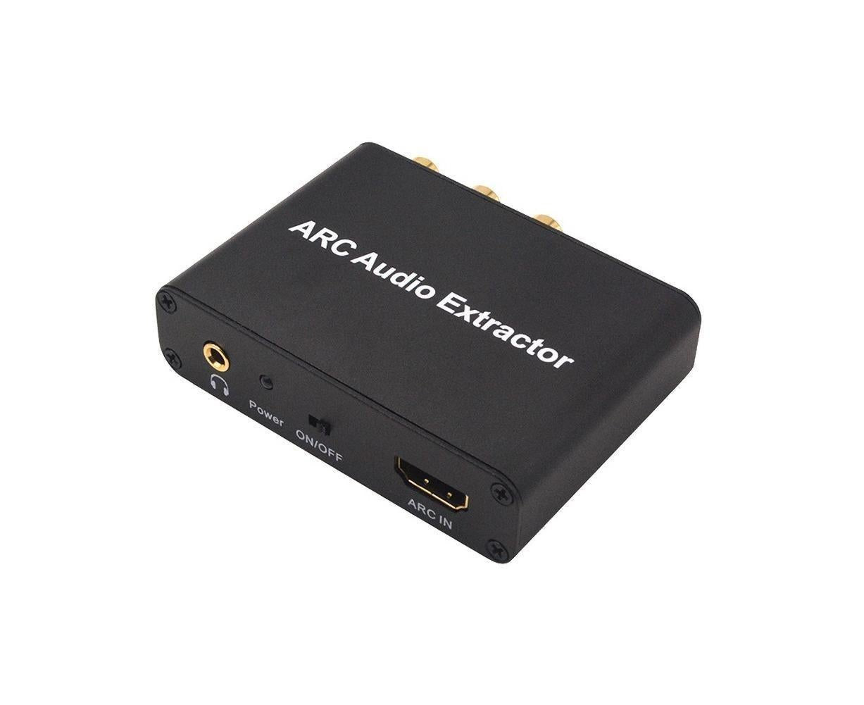 ARC to Audio Adapter Extractor HDMI-compatible Optical Fiber Coaxial 3.5mm Output Converter Black V1263-JX-1058