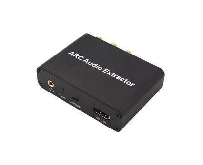 ARC to Audio Adapter Extractor HDMI-compatible Optical Fiber Coaxial 3.5mm Output Converter Black V1263-JX-1058