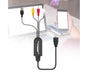 AV Adapter Plug and Play High Speed ABS HDMI-compatible to 3 RCA Converter for Computer Black V1263-JX-1059