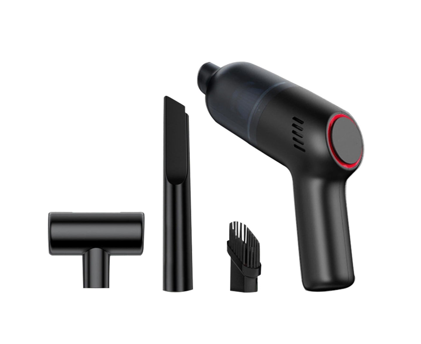 Car Vacuum Cleaner Wireless Strong Suction ABS Low Noise One Hand Operation Dust Remover for Auto Black V1263-JX-1061