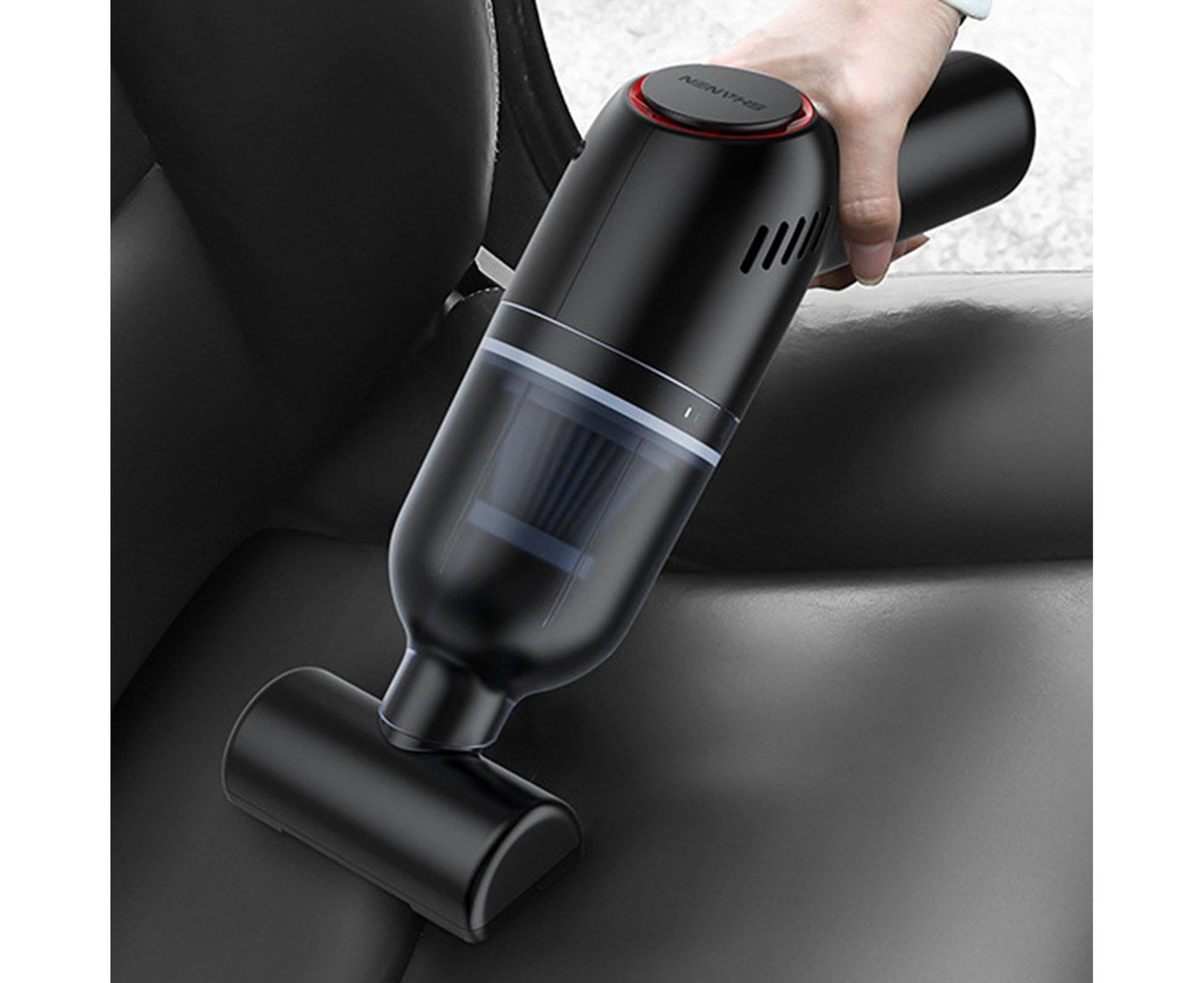 Car Vacuum Cleaner Wireless Strong Suction ABS Low Noise One Hand Operation Dust Remover for Auto Black V1263-JX-1061