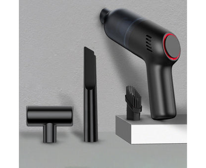 Car Vacuum Cleaner Wireless Strong Suction ABS Low Noise One Hand Operation Dust Remover for Auto Black V1263-JX-1061